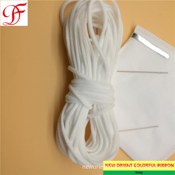 Factory 3mm 5mm Face Mask Earloop Elastic Mask Rope KN95/N95/Respirator/FFP2 Mask/3 Layers Disposable Mask/Surgical Mask/Medical Mask/Face Mask